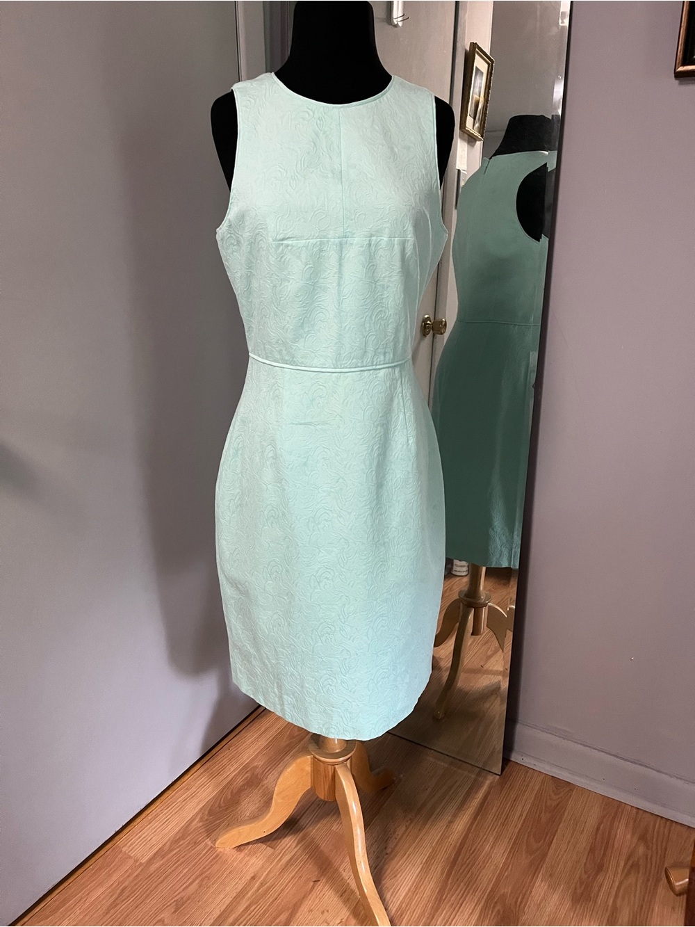 J. Crew Sleeveless Mint Sheath Dress